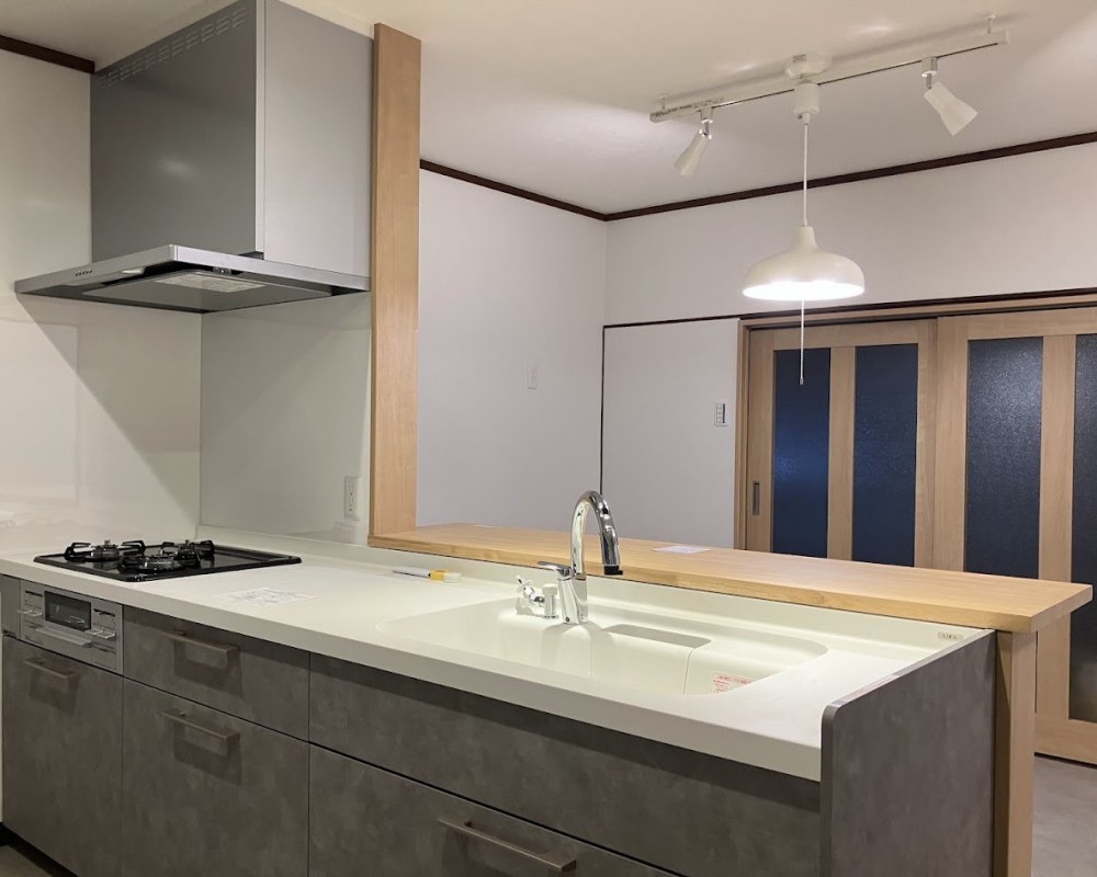 補助金で叶えた快適対面キッチンリフォーム