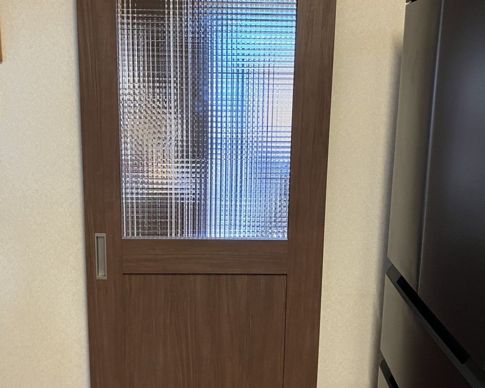 開きドアから引戸へ取替リフォーム