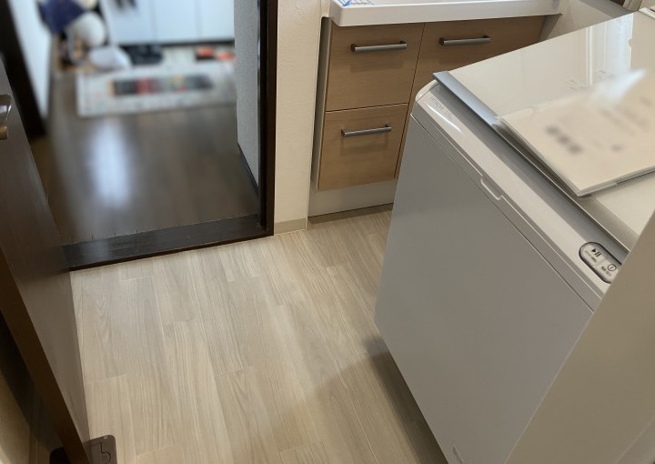 洗濯しやすい動線へ 脱衣室改修リフォーム