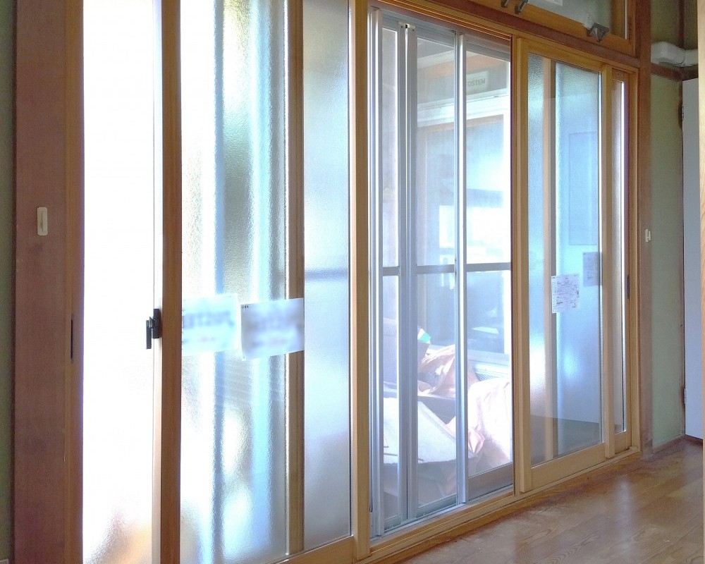 ４５年前の古い窓を新しく