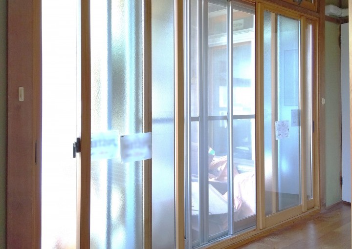 ４５年前の古い窓を新しく